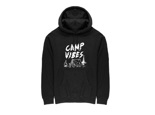 [폴러스터프] 캠핑 후드티 티셔츠 SMOKEY HOODIE (BLACK) / 캠핑의류