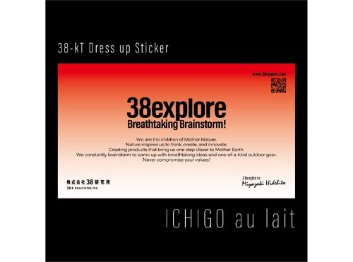 (당일발송 정식수입) 38explore 38-kT 드레이스업 스티커 ICHIGO au lait