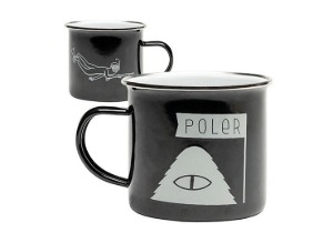 [폴러스터프] 캠프 머그 블랙  POLER CAMP MUG BLACK / 캠핑컵 법랑컵