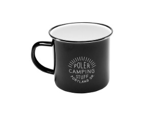 [폴러스터프] new 캠프 머그 블랙  POLER CAMP MUG BLACK / 캠핑컵 법랑컵