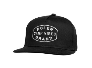 [폴러스터프] 캠핑 캡 모자 VIBES BRAND HAT BLACK 남여공용