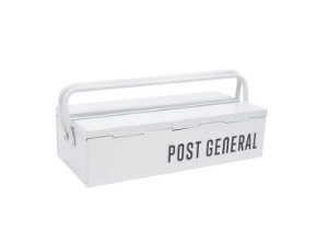 [포스트제너럴] 스태커블 툴 박스 화이트 / 수납함 팩 케이스 비너 정리함